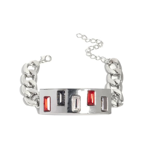 Paparazzi Jewelry Accessories - Staggered Shimmer - Red Bracelet - NEW!!! - Picture 4 of 4